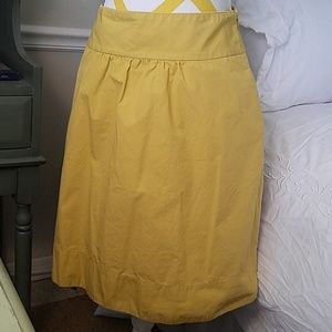 J. Crew Golden Yellow Skirt size 2